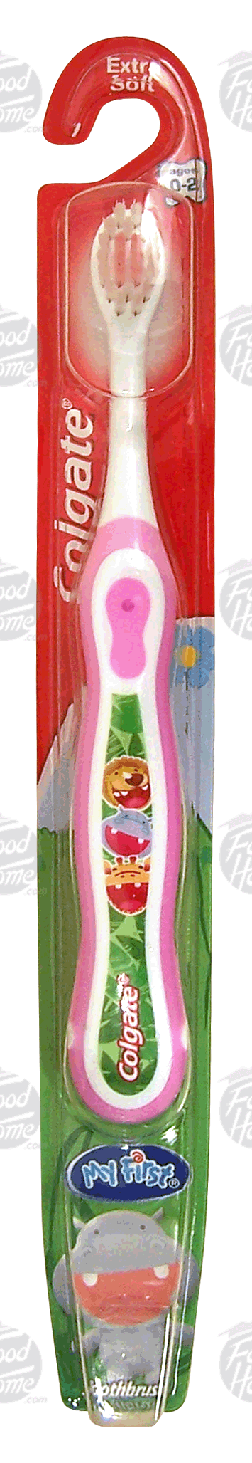 Colgate Smiles my first, extra soft bristle toothbrush, ages 0-2 Full-Size Picture